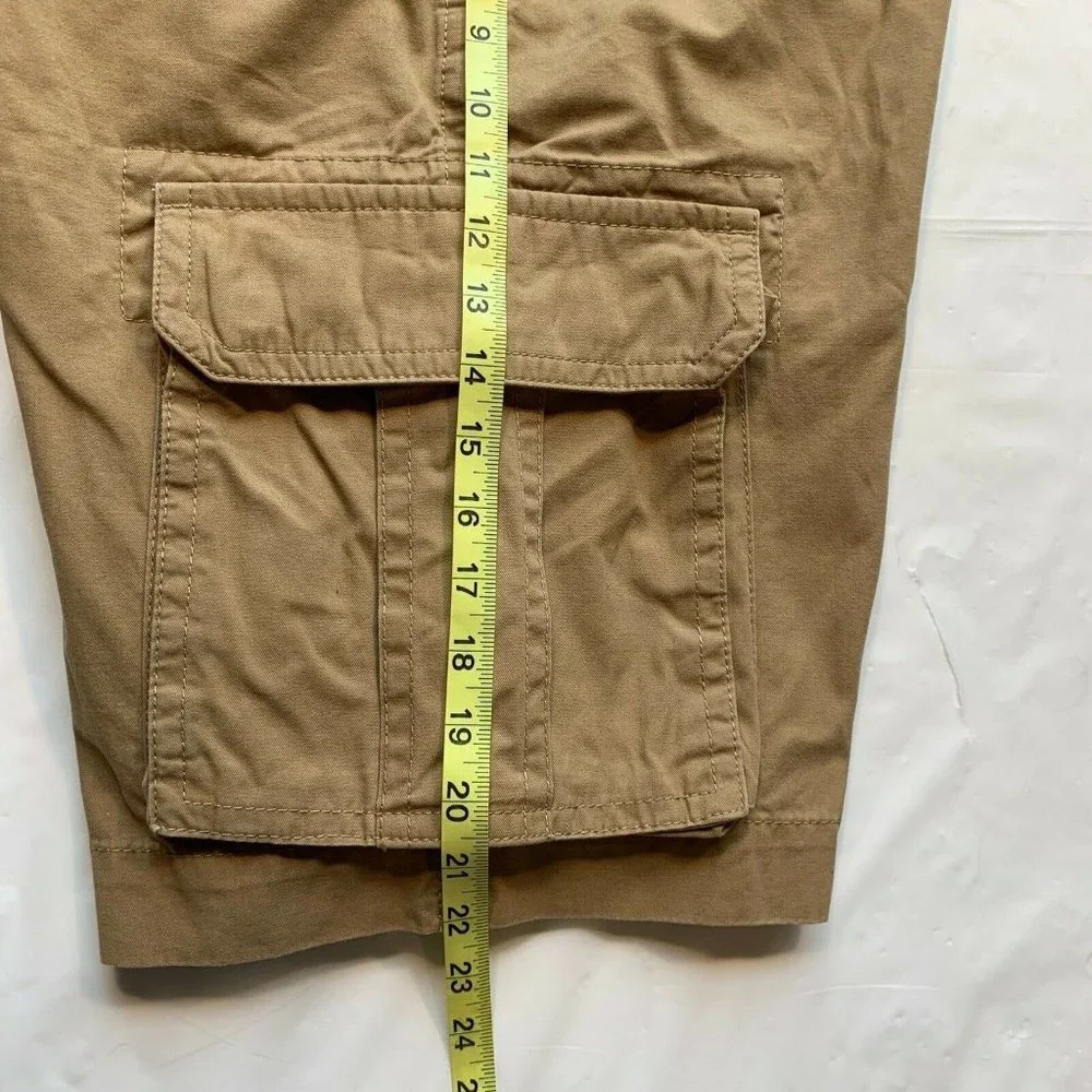 Tommy Hilfiger Cargo‎ Shorts Mens 33 (35x11.5) Relaxed Longer Length Heavyweight